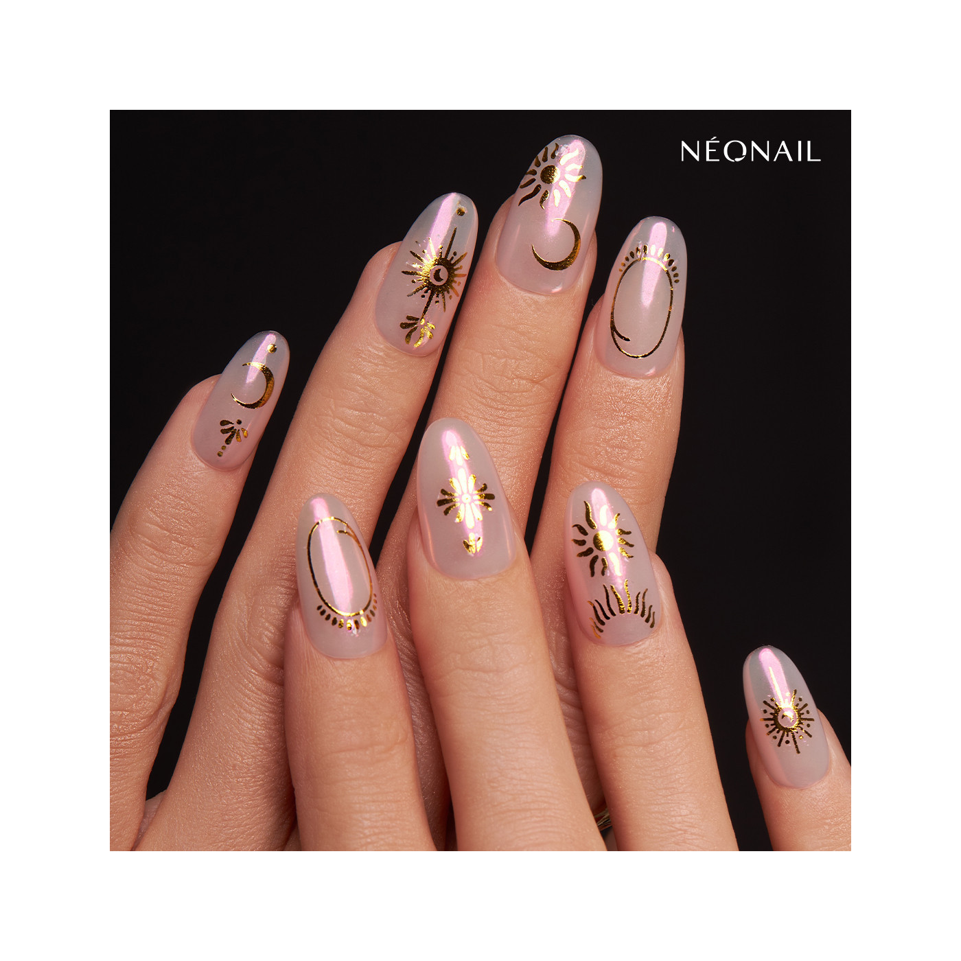 Nail Stickers 06: Astro Gold